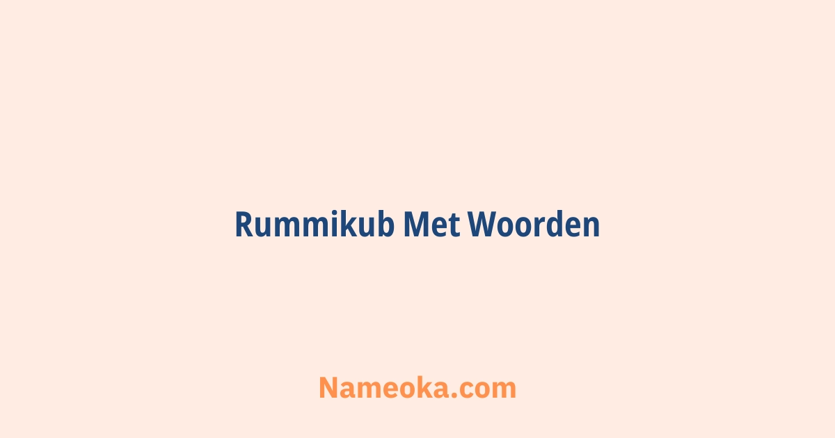 rummikub met woorden