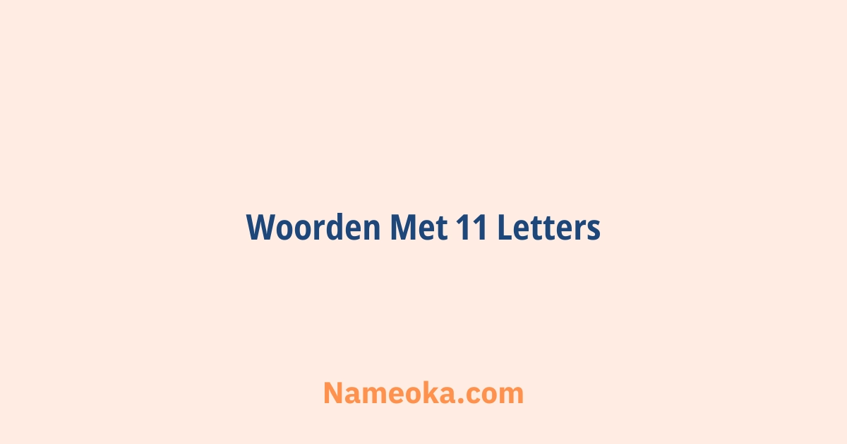 woorden met 11 letters